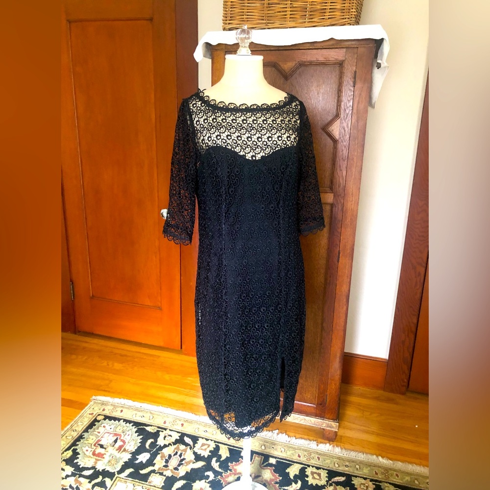 Classic Black Lace Dress